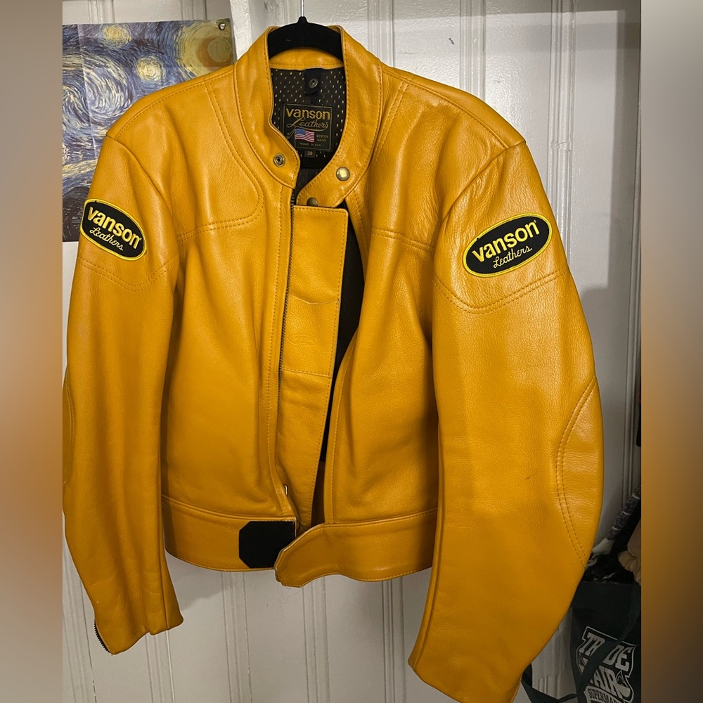 VTG VANSON LEATHER JACKET (SZ 38)